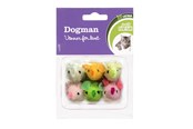 Katten - Dogman Kattenspeelgoed muizen met kattenkruid (6-pack) - 331121