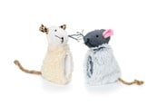 Katten - Dogman Kattenspeeltje Muizen met Touwstaart (2-Pack) 10cm - 331212