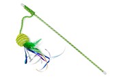Katten - Dogman Hengel voor katten met franjebal Groen 47cm - 331354
