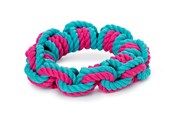 Honden - Dogman Hondenspeeltje Roze Touwring 16cm - 333555