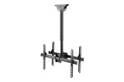 Muurbevestigingen, AV-bevestigingen & AV-meubels - Deltaco Office ARM-0403 mounting kit - back-to-back telescopic - for 2 flat panels - black - Max 45 kg - recommended for 70" - ARM-0403