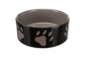 Honden - Trixie Ceramic Bowl w/ paws 1.4 l/ø 20 cm - TX24533