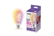 Smart Home - WiZ ST64 E27 Clear Smart Filament Bulb - RGB/16 Million colors + Dimmable White LED - 929003267301
