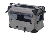 Honden - Dogman Milou Canvas Crate Grey XXL 91.5x63.5x63.5cm - 375614