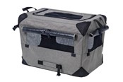 Honden - Dogman Milou Canvas Crate Grey XL 81.5x58.5x58.5cm - 375613
