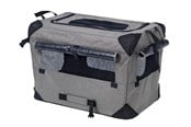 Honden - Dogman Milou Canvas Crate Grey Medium 60x42x42cm - 375611