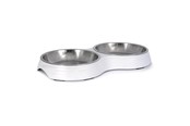 Katten - Dogman Dubbele voerbak Amy Wit 2x200ml - 359454