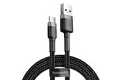 USB-kabel - Baseus Cafule cable USB-C 3A 0.5m (Gray+Black) - CATKLF-AG1