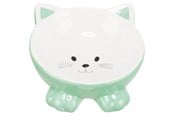 Katten - Trixie Ceramic Bowl cat 0.15 l/ø 14 cm assorted colours - TX24807