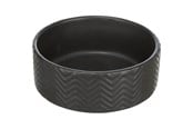 Honden - Trixie Ceramic Bowl dog 0.4 l/ø 13 cm black - TX25020