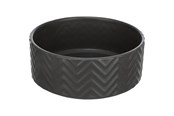 Honden - Trixie Ceramic Bowl dog 0.9 l/ø 16 cm black - TX25021