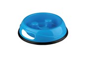 Honden - Trixie Slow Feeding Plastic Bowl 0.45 l/ø 20 cm assorted colours - TX25031
