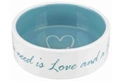 Honden - Trixie Pet's Home Ceramic Bowl Blue 0.3L 12cm - TX25050