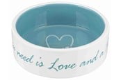 Honden - Trixie Pet's Home Ceramic Bowl Blue 0.8L 16cm - TX25051