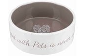 Honden - Trixie Pet's Home Ceramic Bowl Cream 0.3L 12cm - TX25053