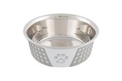 Honden - Trixie Stainless Steel Bowl 0.75 l/ø 17 cm white - TX25256