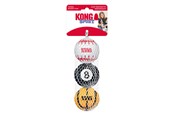 Honden - KONG Dog Toy Sport Balls Medium 6cm Assorted Colors (3-Pack) - 340502