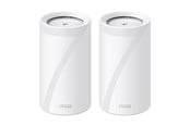 Router - TP-Link Deco BE85 BE19000 Tri-Band Whole Home Mesh (2-Pack) - Mesh router 802.11a/b/g/n/ac/ax/be (Wi-Fi 7) - DECO BE85(2-PACK)