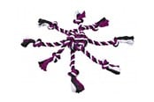 Honden - Trixie Rope Toy with Woven-in Ball ø 7 cm assorted colours - TX32650