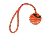Honden - Trixie Wavy Ball on a Rope for Dogs ø 6/30 cm orange - TX33724