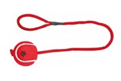 Honden - Trixie Tennis Ball on a Rope ø 6/50 cm assorted colours - TX3479