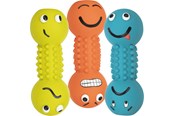 Honden - Trixie Smiley dumbbell latex 19 cm assorted colours - TX35251