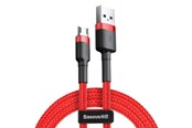 USB-kabel - Baseus Cafule Micro USB cable 2.4A 1m (Red) - CAMKLF-B09