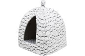 Honden - Trixie Mila cave plush 32 × 42 × 32 cm white-grey - TX38980