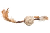 Katten - Trixie Matatabi Veer en Rammelbal Kattenspeeltje 20cm - TX42431