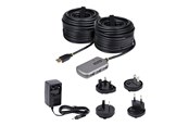 USB hub - StarTech.com USB Extender Hub 24m USB 2.0 Extension Cable with 4-Port USB Hub Active/Bus Powered USB Repeater Cable USB hub - 4 - Zilver - U02442-USB-EXTENDER