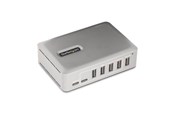 USB hub - StarTech.com 7-Port USB-C Hub 5x USB-A + 2x USB-C Self-Powered w/ 65W Power Supply USB 3.1 10Gbps Hub w/ BC1.2 Charging USB hub - 7 - Grijs - 10G5A2CS-USB-C-HUB