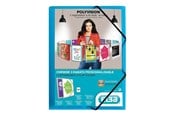 Mapper en Klemborden - Oxford ELBA Polyvision - 3-flap folder - for A4 - transparent cobalt blue - 100201152