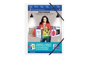 Mapper en Klemborden - ELBA Polyvision - 3-flap folder - for A4 - opaque white - 100209071