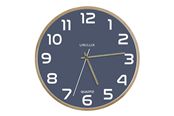 Decoratie - Unilux Baltic Clock blue/wood - 400165110