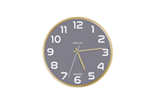 Decoratie - Unilux Baltic Clock grey/wood - 400165097