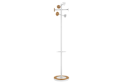 Decoratie - Unilux Bora Bamboo coat stand white/bamboo - 400153729