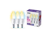 Smart Home - WiZ C37 E14 Smart Candle Bulb 3-pack - Dimmable warm-to-cold White LED - 929002448733