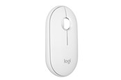 Muis - Logitech Pebble Mouse 2 M350s Wireless - Tonal White - Muis - Optisch - 3 knoppen - Wit - 910-007013
