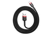 USB-kabel - Baseus Cafule Cable USB Lightning 2A 3m (Black+Red) - CALKLF-R91