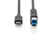 USB-kabel - DIGITUS USB Type-C to USB Type-B Cable - 1m - AK-300149-010-S