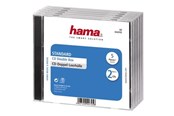 Opbergaccessoires - Hama Standard CD Double Jewel Case pack of 5 transparent/black - 44745