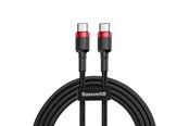 USB-kabel - Baseus USB-C <-> USB-C - 1m - Zwart - CATKLF-G91