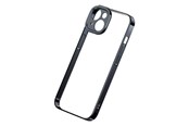 Mobiel - Covers & Cases - Baseus Glitter Transparent Case and Tempered Glass set for iPhone 14 Plus (black) - ARMC021001