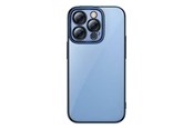 Mobiel - Covers & Cases - Baseus Glitter Transparent Case and Tempered Glass set for iPhone 14 Pro (blue) - ARMC021303