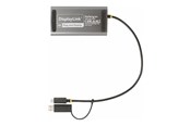 Beelscherm- en tv-kabel - StarTech.com USB-C to Dual-HDMI Adapter USB-C or A to 2x HDMI 4K 60Hz 100W PD Pass-Through 1ft (30cm) Built-in Cable External Video Graphics Adapter - 109B-USBC-HDMI