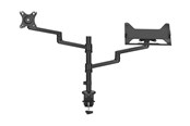 Muurbevestigingen, AV-bevestigingen & AV-meubels - Neomounts DS20-425BL2 mounting kit - full-motion adjustable arm - for LCD display / notebook - black - Max - recommended for 17"-27" (LCD display) / 11.6"-17.3" (notebook) - DS20-425BL2