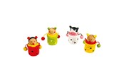 Houten speelgoed - Small Foot - Wooden Baby Tooth Pot Animal 4pcs. - 7795