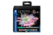 Schrijf- en tekengerei - Staedtler Pigment brush 371 "Pastel Set" 12 pcs. Cardboard box - 371 C12-2