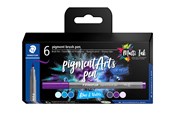 Schrijf- en tekengerei - Staedtler Pigment brush 371 "Blues & Violets" 6 pcs. Cardboard box - 371 C6-2
