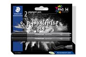 Schrijf- en tekengerei - Staedtler Pigment pen blister card 2 pcs "intense black" - 376-99 BK2